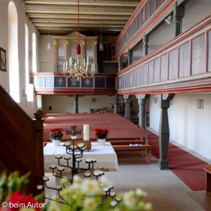 Innenansicht Affalterthal-Kirche vom Altar